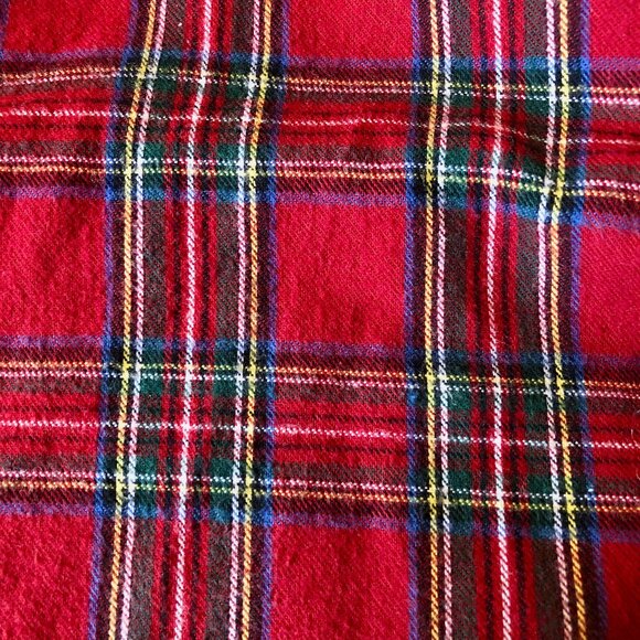 LL Bean Scotch Plaid Flannel Shirt - Picture 4 of 9